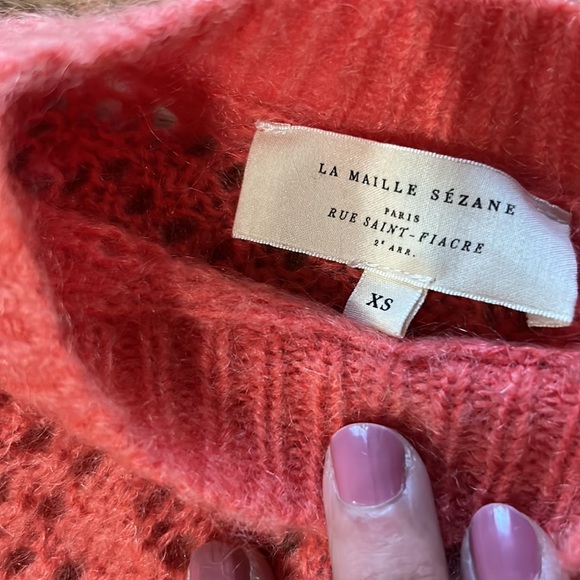 Sezane Coral Sweater - Crew Neck - Picture 6 of 7
